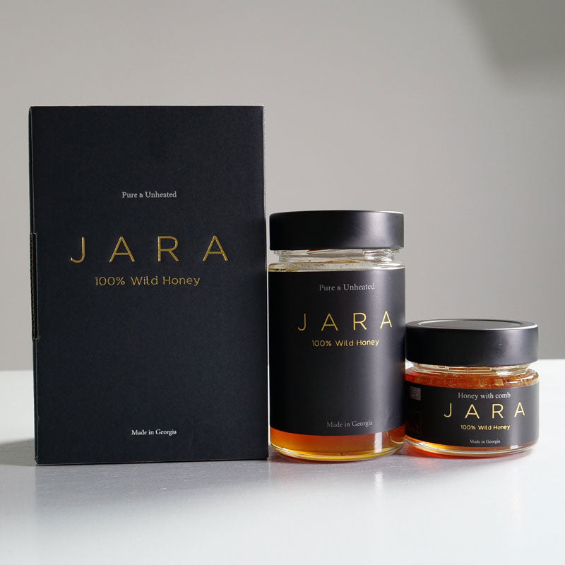 WILD JARA HONEY |オーガニック ジャラハニー|天然はちみつ|ハチの巣入り|巣蜜|専用BOXに入れてお送りします。