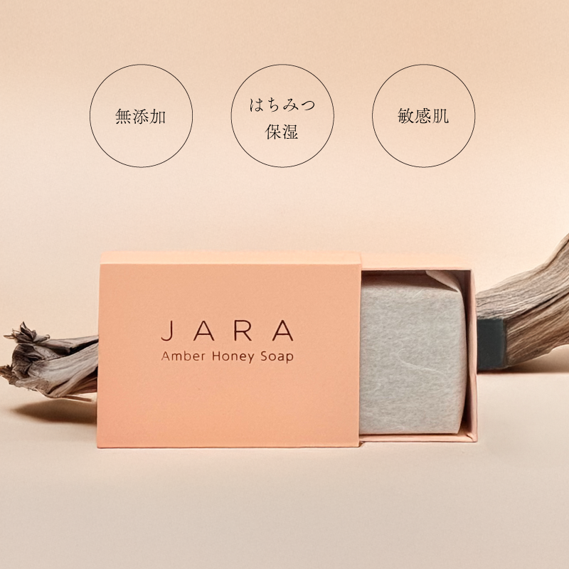 JARA Amber Honey Soap 100g ナチュラルソープ 固形石鹸