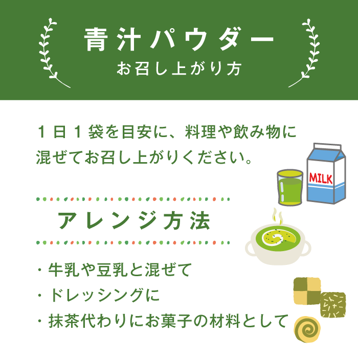 青汁パウダー & 紫ボウフウ茶 2種セット | 紫ボタンボウフウ 香々地 長命草