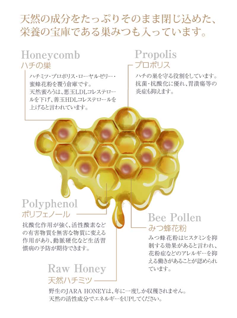 【JARA HONEY NOBLE】オーガニック 発酵ジャラハニー|コールドプレス