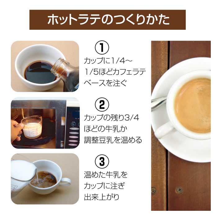 POPCOFFEES カフェラテベース・加糖(600ml×2本セット)4倍希釈