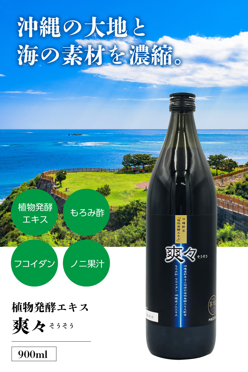 金秀バイオ 爽々（そうそう） 900ml×1本｜植物発酵エキス