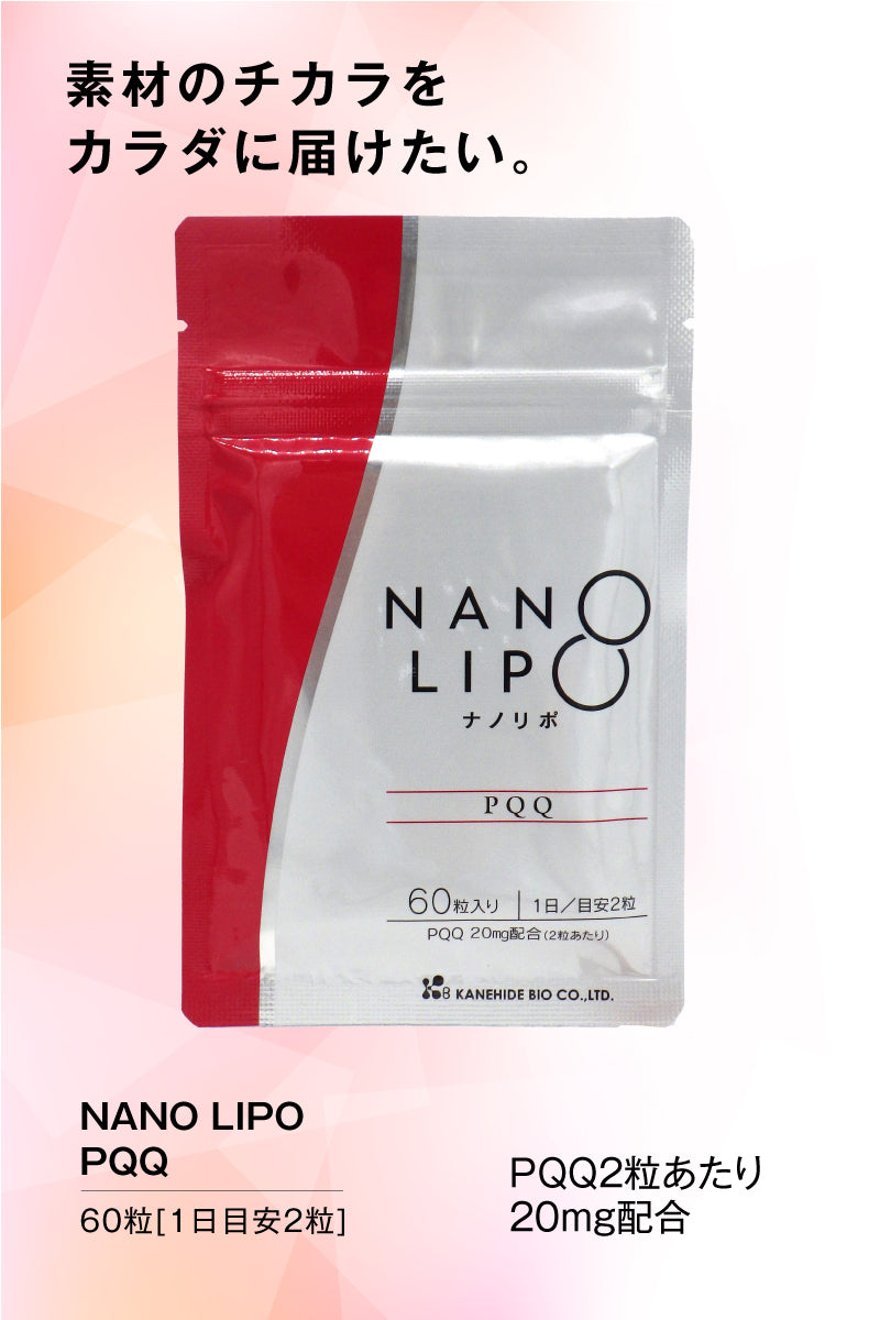 金秀バイオ NANO LIPO PQQ (ナノリポPQQ) （[260mg×60粒] × 1袋） コエンザイム