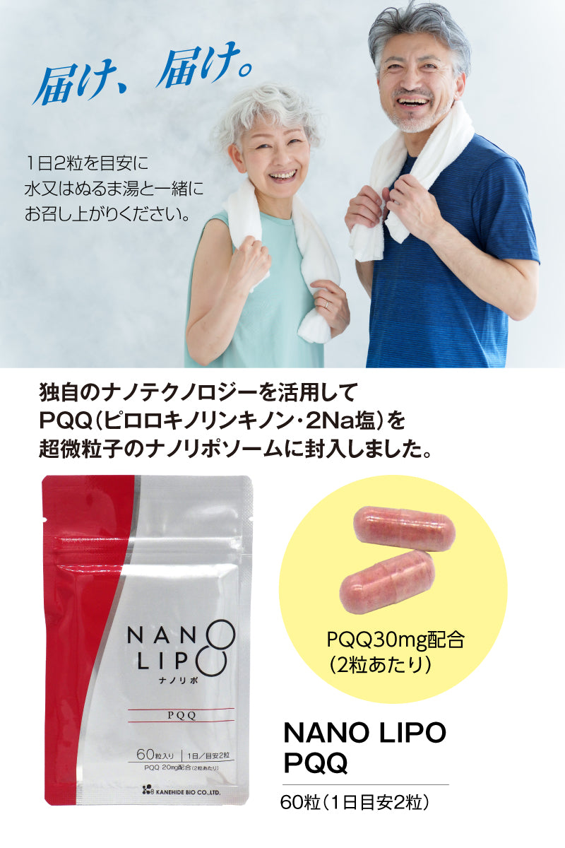 金秀バイオ NANO LIPO PQQ (ナノリポPQQ) （[260mg×60粒] × 1袋） コエンザイム