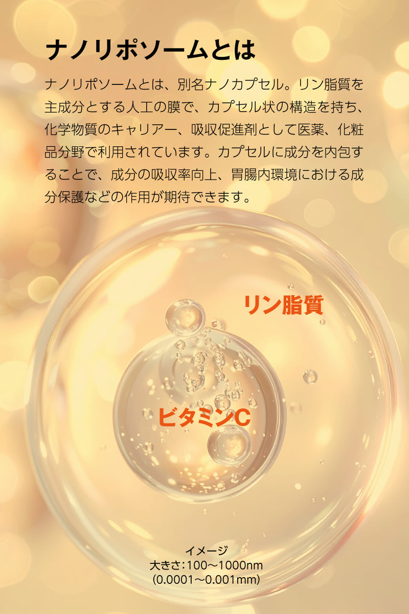 金秀バイオ NANO LIPO VC10000+VB (ナノリポ VC10000+VB) （90粒 × 1袋）
